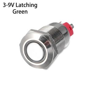PERPE Red Blue Green Yellow White ON/OFF Push Metal Button Switch LED Momentary/Latching 12mm