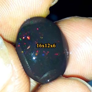batu cincin kalimaya black opal solid asli banten class medium