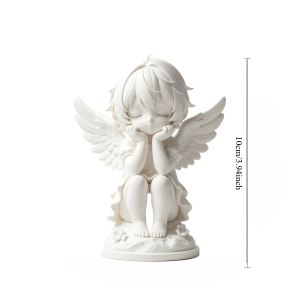 xpkQ Prayer Angel Ornament 3D Printed Statue Healing Home Decor Warm Atmosphere Bedroom Living Room Desktop Decoration Cute Angel K7M2P