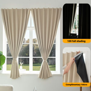100% tối hoàn toàn rèm cửa in rèm cửa phòng ngủ ký túc xá phổ quát Rèm cửa với băng ma thuật