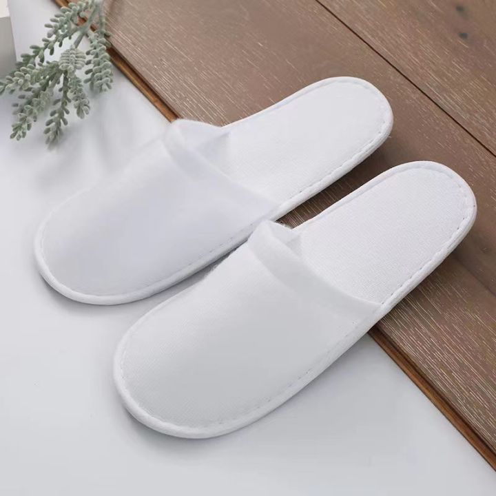 ANGELA HOME Pairs White Disposable Hotel Slippers Hotel Slippers Spa  Slippers Indoor Slippers Travel Slippers Lazada PH