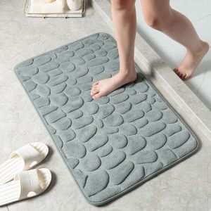 PERPE Water Absorption Bath Mat Washable Non-slip Doormat Durable Household Floor Rug Bathroom