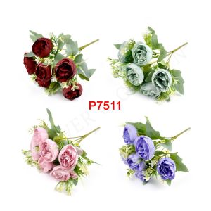 FA P7511 Bouquet Bunga Rose Hias Artifisial Dekorasi Rumah Kantor Hotel Pernikahan