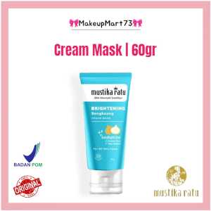*MM73* (KEMASAN BARU) Mustika Ratu Krem Masker Bengkoang  60 gr / krem wajah / pembersih wajah / masker putih / masker bilas / krem pembersih / white cream mask / masker pencerah wajah / bpom / ori / original / halal
