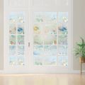 (45cm*200cm) GS Window Privacy Film – Decorative Frosted Glass Sticker, Removable & Non-Adhesive for Home & Office. 