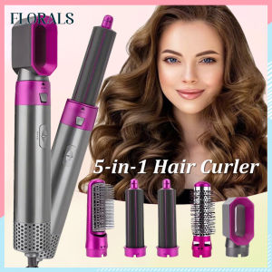 5-in-1 Hair Iron Straightener Hair Curler Ceramic Curling Blower Multi-Function Styler hair Dryer