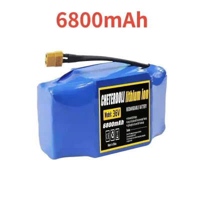 36V 10s2p Rechargeable Lithium Battery Pack (12Ah/9.8Ah/6.8Ah4.4Ah) for Self-balancing Electric Scooters Unicycles Hoverboards