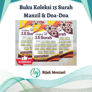 Buku Koleksi 15 Surah Manzil & doa-doa dalam Al Quran (Size A5)