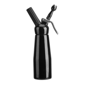 Portable aluminum whipping dessert cream distributor whipping foam machine black/silver