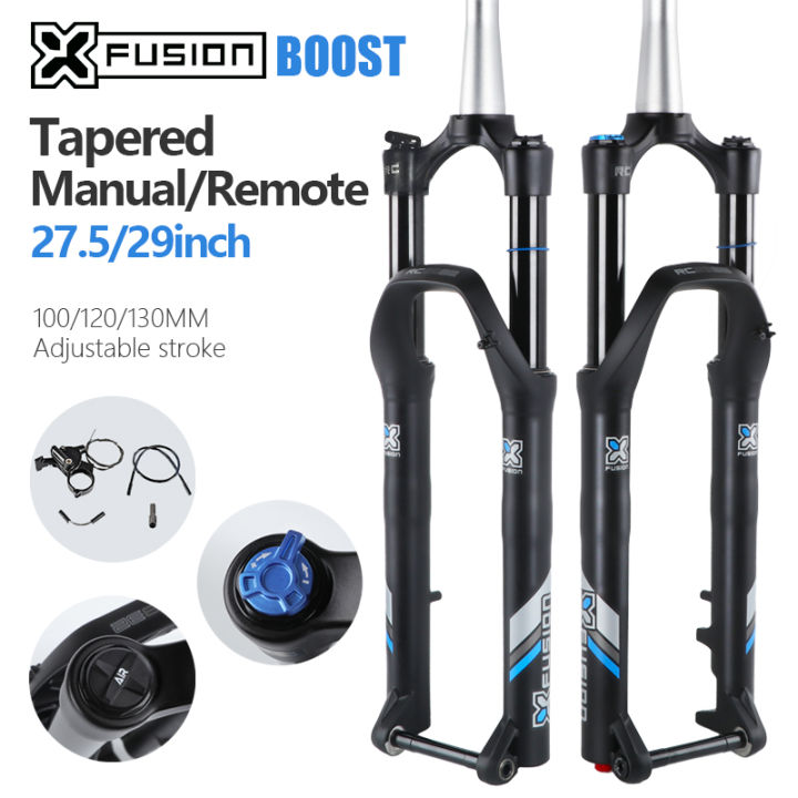 XFUSION RC32จักรยาน Fork MTB จักรยาน Air Oil ด้านหน้า130มม.100มม.XC