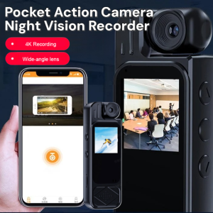 Mini Body Camera Sports Recorder HD 1080P Clip-on Rotatable With Infrared Night Vision