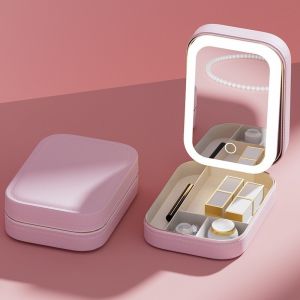 LED Makeup Mirror Dressing Table Mirror Beauty Makeup Mirror Fill Light Adjustable Face Mirror