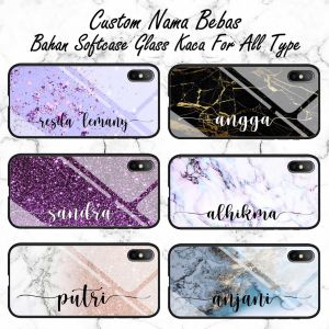 [Custom Softcase Kaca Lilac/Green Foto Bebas] For VIVO Y21 Y21S Y33S Y15S Y12 Y15 Y17 Y91 Y93 Y95 Y20 Y12S Y20S Y20I Y30 Y30i Y50 - Casing Hp-Pelindung hp - Case Handphone
