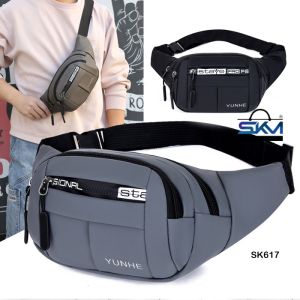 SKM Unisex Casual Anti-Theft Waterproof Oxford Cloth Sports Chest Crossbody Waist Bag Beg Silang Lelaki SK617