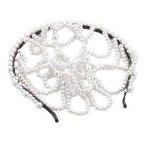 Delicate Pearls Net Headband Hair Accesories Headband For Prom Event Adds A Touch Of Sophistication To Any Outfit