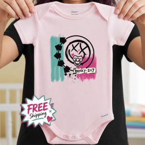 Punk Rock Bodysuit: Parody bodysuit of Blink 182 for a rock baby.Ideal gift for a rock-themed baby shower.Premium quality interlock cotton fabric now available! XNDZ