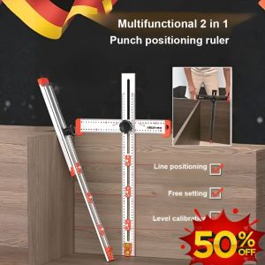 💕Multifunctional Combination Angle Ruler T-Square Tool Collection T-Shaped Ruler Two-in-One Positioning Angle Activity