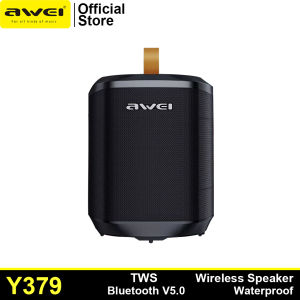 Awei Y379 TWS Mini Portable Outdoor Wireless Bluetooth Speaker IPX6 Waterproof TF Card/AUX Input Long Battery Life