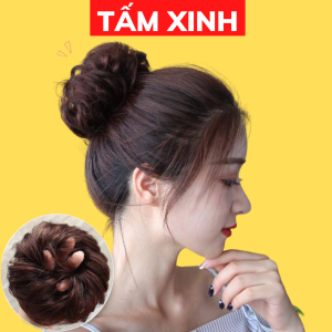 Búi tóc giả nữ thời trang trung niên đẹp cao cấp hàn quốc kiểu búi tóc giả cho mẹ - BÚI TÓC RỐI