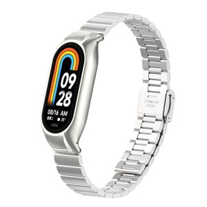 Metal Strap for Mi Band 8 Strap Metal Stainless Steel Xiaomi band 8 Replacement Wristband