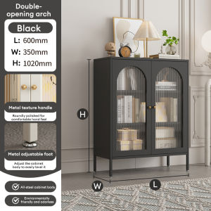 GOLD Metal Storage Cabinet Large Capacity Display Cabinet for Living Room kitchen Sideboard Chest Modern Lemari Cabinet 储物柜