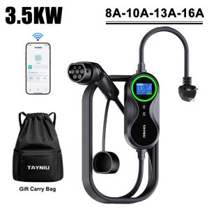 TAYNIU EV Charger Type2 3.5KW 16A Electric Car Charger With WIFI APP Control Adjustable Current & Charging Time Kit For EV Car
