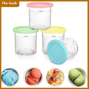 [The Gesh] Ice Cream Pints Cup For Ninja Creamie Ice Cream Maker Cups Reusable Can Store Ice Cream Pints Containers With Sealing