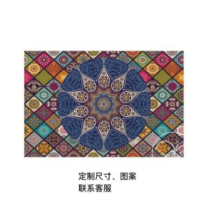Hantar dari gudang tempatanBohemian ethnic style decorative fabric for folk taverns bar wall ambiance stage background hanging cloth