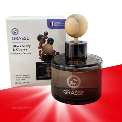 Nước Hoa Xe Hơi 100% Tinh Dầu Pháp Grasse Blackberry Cherry Diffuser