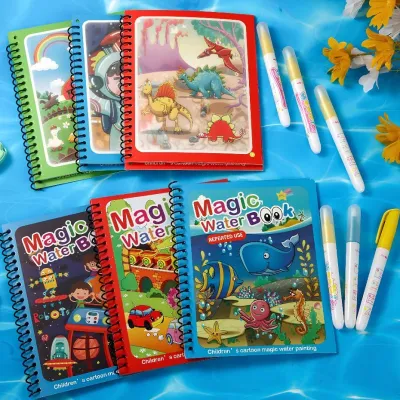 Buku Gambar Ajaib Free Spidol Air |Buku Melukis |Water Painting Drawing Book / Buku Edukatif Anak Best Seller
