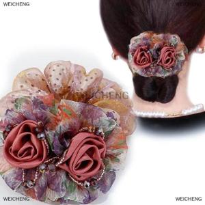 [COD] WEICHENG Flower Hair Band Elegant Womens Rubber Band Simple Large Scrunchies Hair Accessories For Women