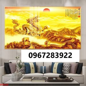 Tranh gạch 3d rồng phượng