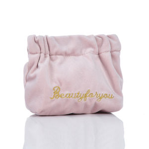 IVAOU Girl Portable Jewelry Organizer Small Soft Lipstick Organizer Case Cosmetic Bag Makeup Pouch Velvet Mini Lipstick Bag
