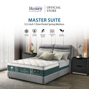 Honey Master Suite 12.5" Mattress/Hotel Luxury Series/Cool Silk/Antistatic/Sanitized/12YearWarranty
