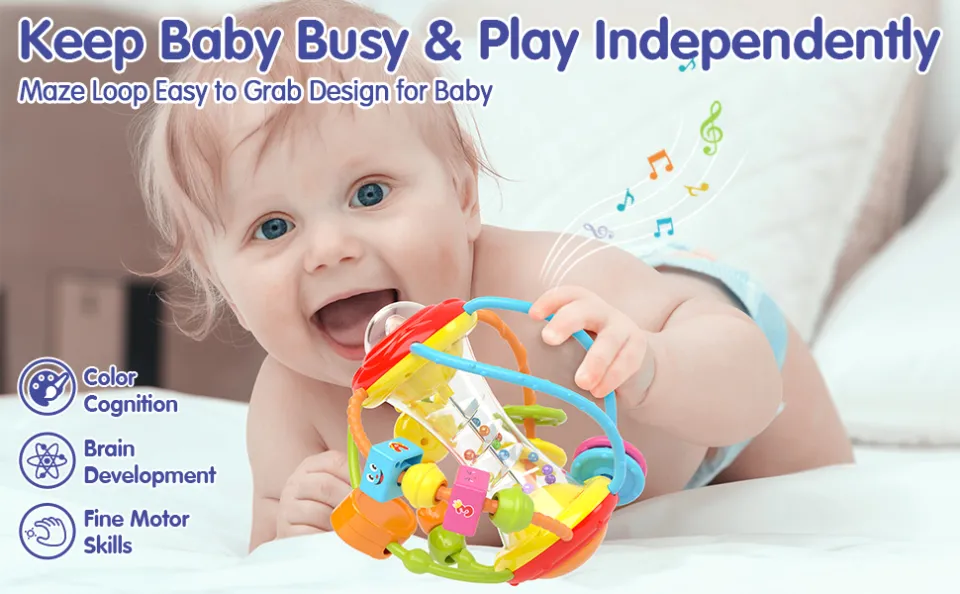 Baby Toys 0-6 Months Baby Rattle Toys Set Activity Ball Baby Toys