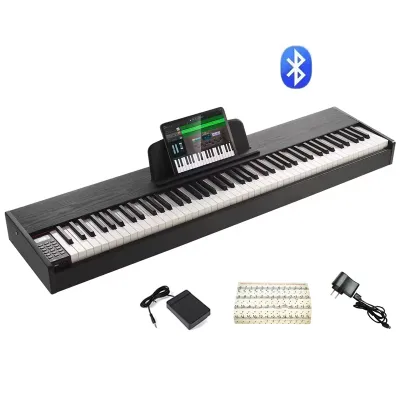 Kawes Tertimbang Keyboard Digital Piano 88 Keys Dengan Bluetooth Link Midi Daul Speaker Sustain