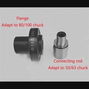 OnlyF U Suitable for K01/K02-50 63 80 100 chuck DIY woodworking lathe chuck flange connecting rod diameter 10mm-24mm M14 * 1 9H4B3