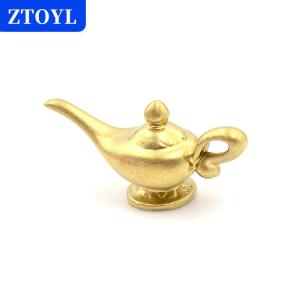 [COD] ZTOYL กาน้ำชาสีทองขนาดเล็กสำหรับเป็นของขวัญสำหรับเด็กโมเดลบ้านตุ๊กตาขนาดเล็ก