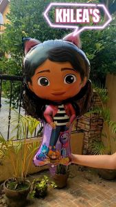 Gabby Dollhouse Birthday Party Theme Decorations - Latex Balloons, Lootbags, Table Cover - Safe and Fun Indoor Celebration