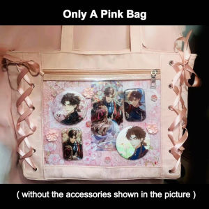 Tasbag Japanese Style Ribbon ITA Bag Anime Periphery Character Card Badge Decorated Shoulder Bag Large-capacity Tote Bag