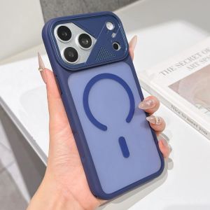 Luxury Matte Transparent Magnetic For Magsafe Phone Case For iPhone Air 17 16 15 14 13 12 Pro Max Plus Detachable Lens Cover