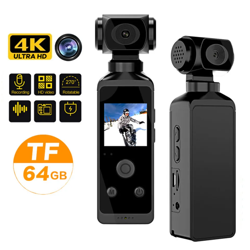 Ice Spring Camera Micro Camera Action Camera Visus Cam, Wearable 4K Thumb Pov Camera With ...