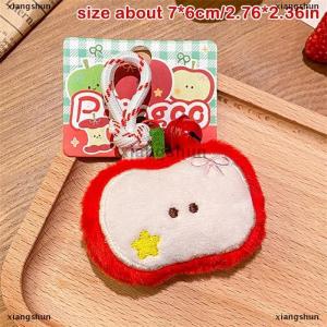 [COD] xiangshun Cute Creative Apple Bell Lanyard Plush Doll Stuffed Toys Keychain Pendant Bag Hanging Ornaments Girly Backpack Accessories Gifts