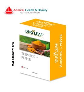 Duoleaf Turmeric + Pepper (2 x 60 capsules) Anti-Inflammatory Support | Product of USA