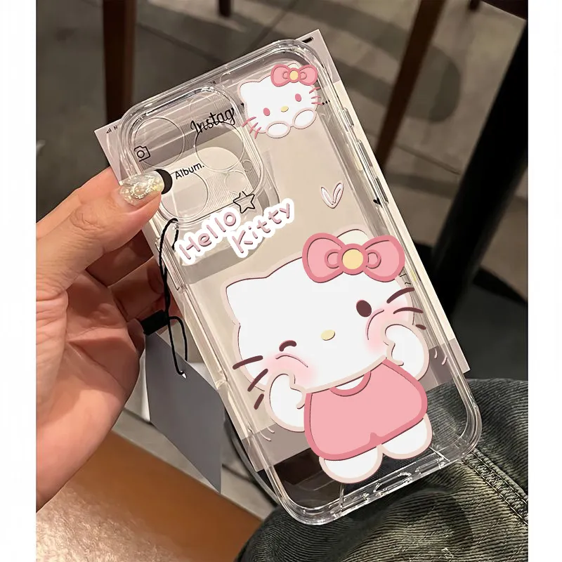 Custodia Trasparente DeinDesign Per Xiaomi Redmi 12 - Cover Silicone TPU Con Hello Kitty
