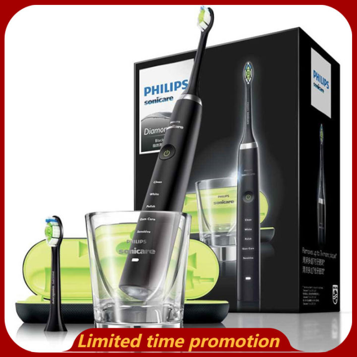 Philips Sonicare HX9352/04 DiamondClean Electric Toothbrush (Black ...
