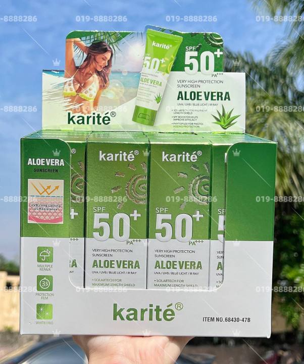KARITE SUNSCREEN ALOE VERA SPF 50 | Lazada