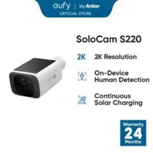 eufy Security S220 SoloCam Solar Security Camera 2K Resolution - T8134