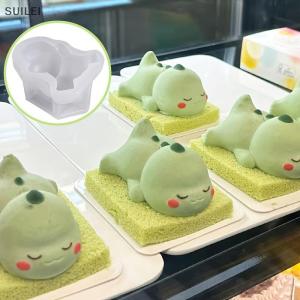 【Flash Sale】COD Lying Dragon Kitty Milk Pudding Silicone Mold Custard Mold Cute Cartoon Jelly Cake Cake Mold Cake Decoration Baking Bakery Tool