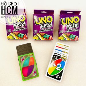 [ẢNH CLIP THẬT - BÀI ĐẸP] Bộ Bài UNO FLIP bài Uno mở rộng luật chơi hấp dẫn thẻ bài đồ chơi trẻ em TOP BOARDGAME